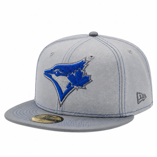 NEW ERA 59FIFTY TORONTO BLUE JAYS GREY/ROYAL FITTED HAT