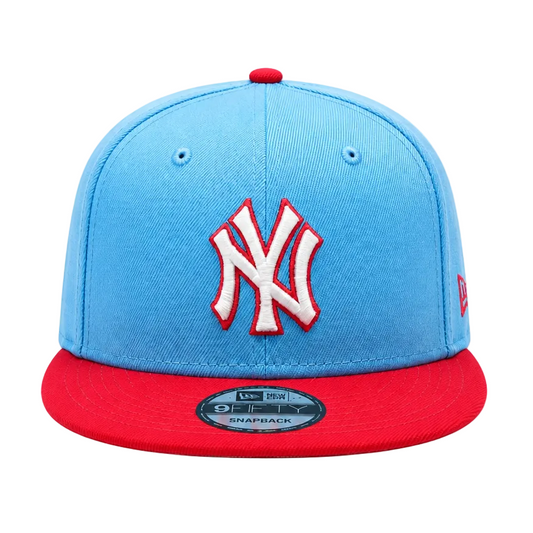 NEW ERA 9FIFTY NEW YORK YANKEES 2T COLOR PACK SKYBLUE/RED SNAPBACK