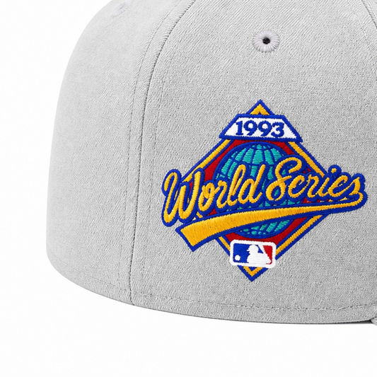 NEW ERA 59FIFTY TORONTO BLUE JAYS 1993 WORLD SERIES GREY FITTED HAT
