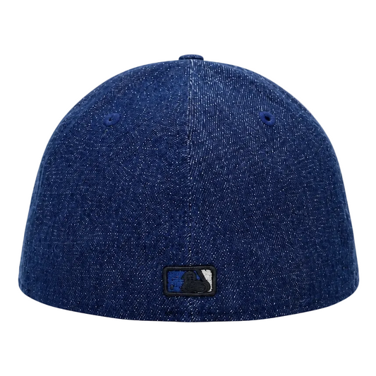 NEW ERA 59FIFTY TORONTO BLUE JAYS DENIM BLUE/BLACK FITTED HAT