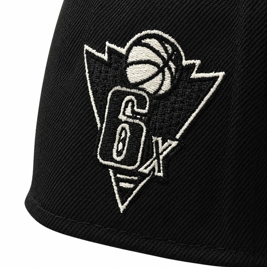 NEW ERA 59FIFTY CHICAGO BULLS 6X CHAMPS BLACK FITTED HAT
