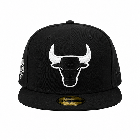 NEW ERA 59FIFTY CHICAGO BULLS 6X CHAMPS BLACK FITTED HAT