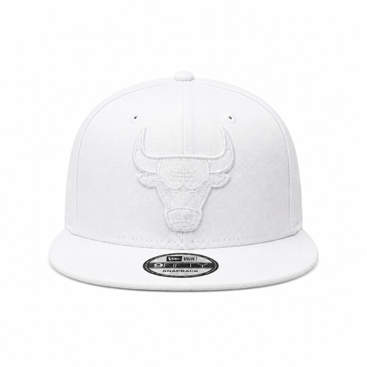 9FIFTY NEW ERA CHICAGO BULLS ALL WHITE SNAPBACK HAT