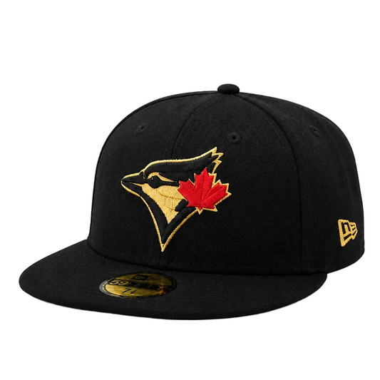 MEN'S 5950 BLUE JAYS BLACK GOLD FITTED HAT