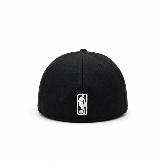 MEN'S 5950 TORONTO RAPTORS FITTED BLACK/WHITE LOGO HAT