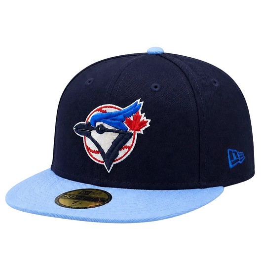 MEN'S 5950 BLUE JAYS LIGHT NAVY STEEL BLUE FITTED HAT