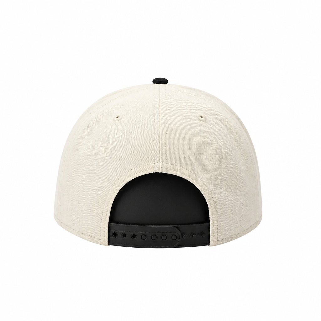 MEN'S NEW ERA NBA 9FIFTY TORONTO RAPTORS DINO LOGO CHROME WHITE & BLACK SNAPBACK HAT
