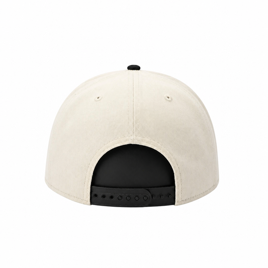 MEN'S NEW ERA NBA 9FIFTY TORONTO RAPTORS DINO LOGO CHROME WHITE & BLACK SNAPBACK HAT