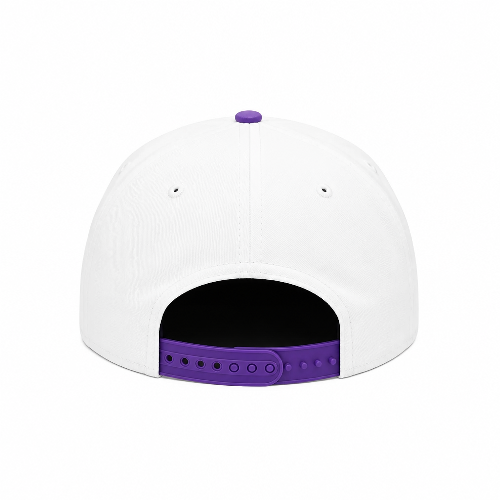 MEN'S NEW ERA NBA 19TWENTY TORONTO RAPTORS DINO LOGO WHITE & PURPLE SNAPBACK HAT