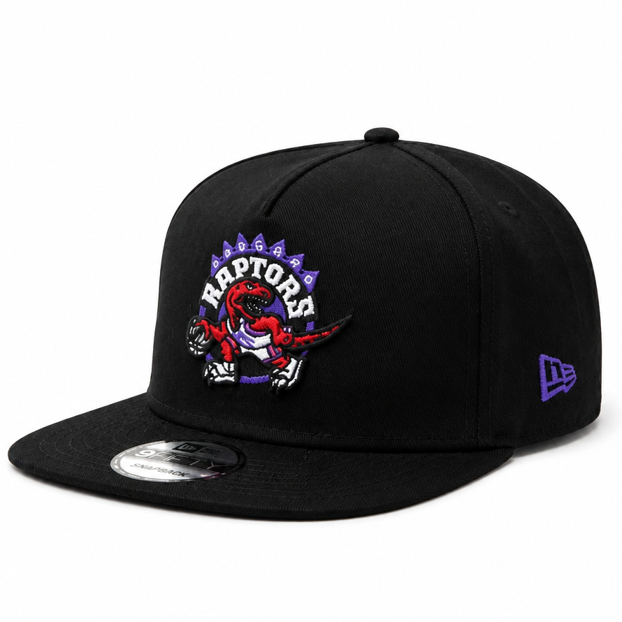 MEN'S NEW ERA NBA 19TWENTY TORONTO RAPTORS DINO LOGO BLACK & RED SNAPBACK HAT