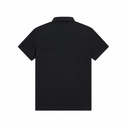 MODERNO MEN'S SHORT SLEEVE POLO DESIGN T-SHIRT (BLACK MJP-1061)