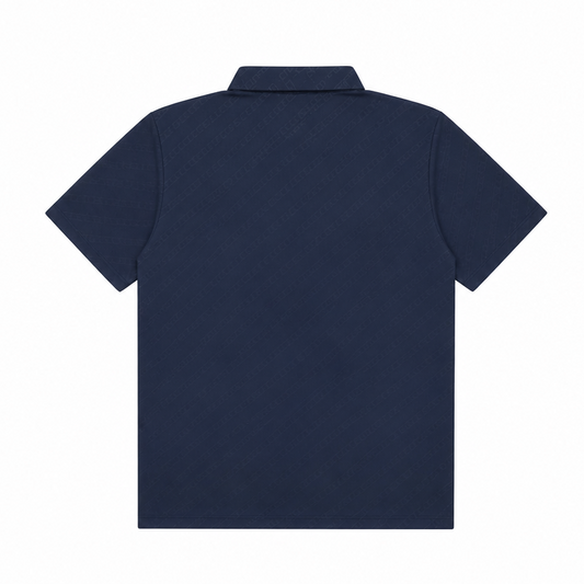 MODERNO MEN'S SHORT SLEEVE POLO DESIGN T-SHIRT (NAVY BLUE MJP-1061)