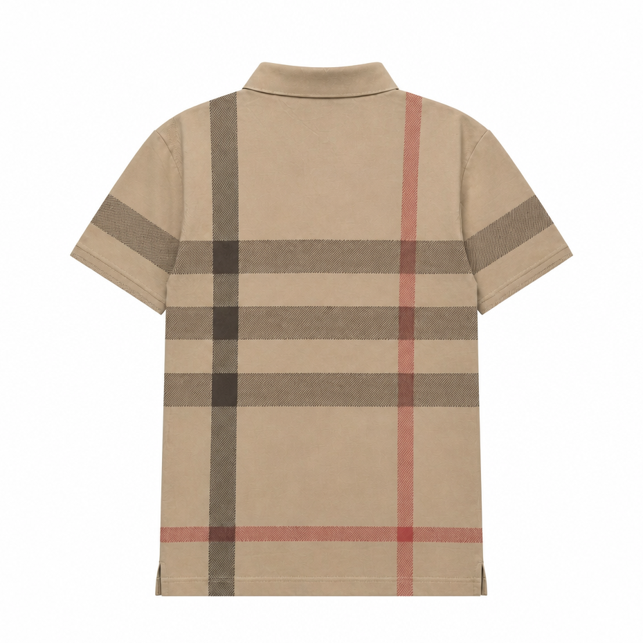 MODERNO MEN'S SHORT SLEEVE POLO DESIGN T-SHIRT (LIGHT BROWN MJP-834)