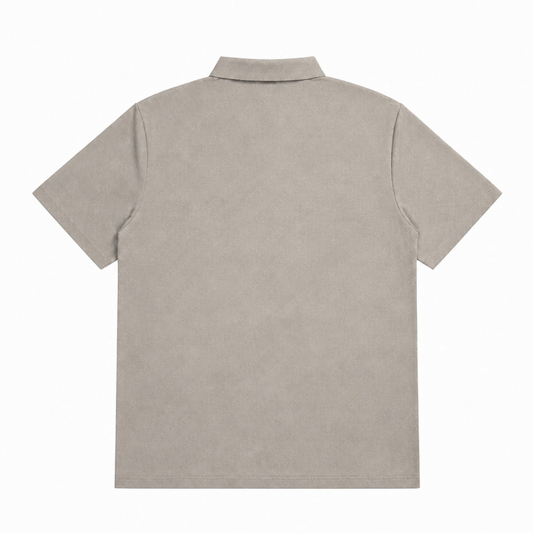 MODERNO MEN'S SHORT SLEEVE POLO DESIGN T-SHIRT (KHAKI MJP-1061)
