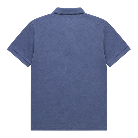 MODERNO MEN'S SHORT SLEEVE POLO PATTERN DESIGN T-SHIRT (BLUE MJP-1104)