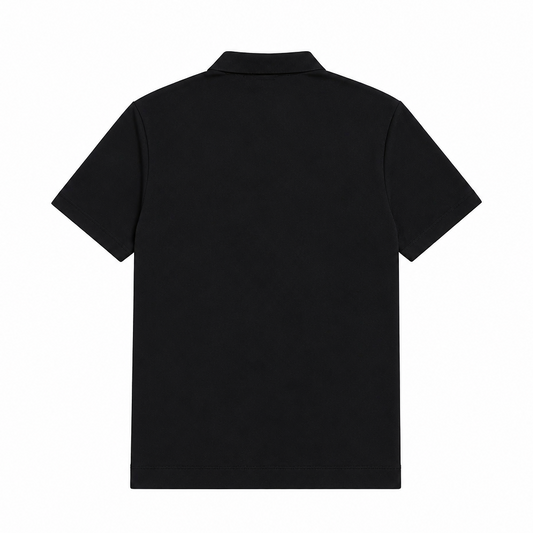 MODERNO MEN'S SHORT SLEEVE POLO PATTERN DESIGN T-SHIRT (BLACK MJP-1066)