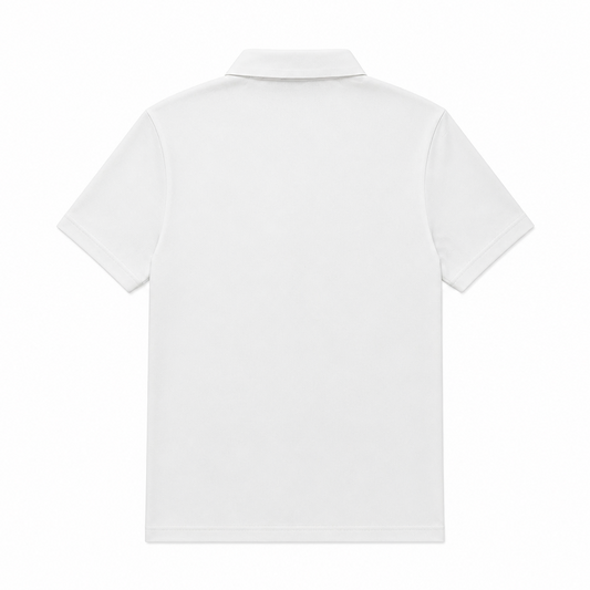 MODERNO MEN'S SHORT SLEEVE POLO PATTERN DESIGN T-SHIRT (WHITE MJP-1066)