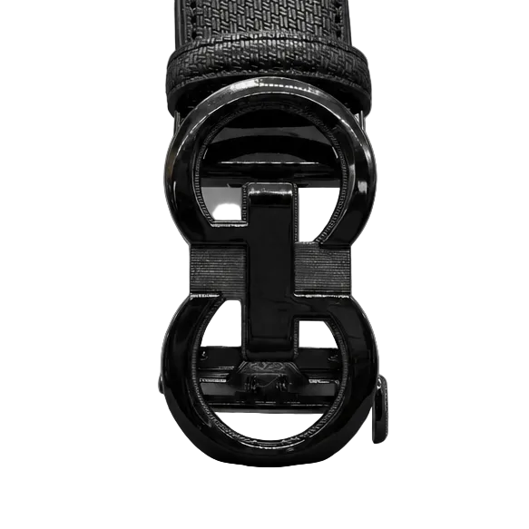 MODERNO MEN'S LEATHER DESIGNER BELT (CJ-235 BLACK)