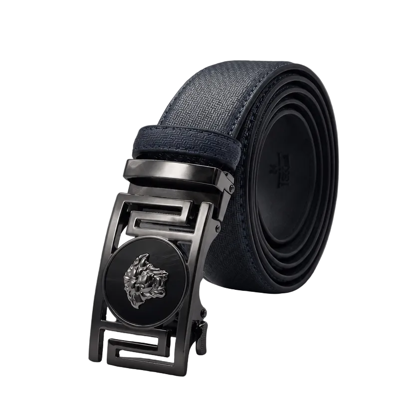 MODERNO MEN'S LEATHER DESIGNER BELT (CJ-188 BLUE)