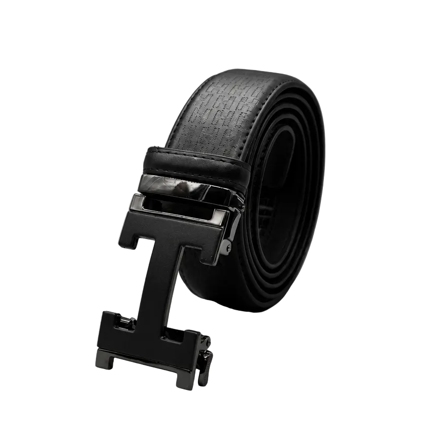 MODERNO MEN'S LEATHER DESIGNER BELT (CJ-162 BLACK)