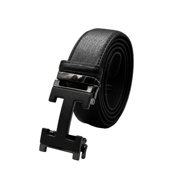 MODERNO MEN'S LEATHER DESIGNER BELT (CJ-162 BLACK)