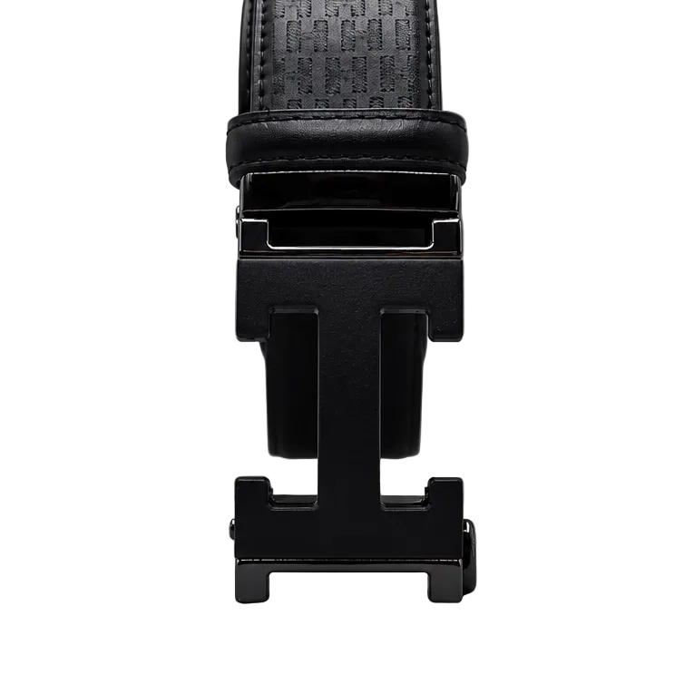 MODERNO MEN'S LEATHER DESIGNER BELT (CJ-162 BLACK)