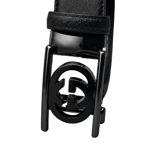 MODERNO MEN'S LEATHER DESIGNER BELT (CJ-197 BLACK)