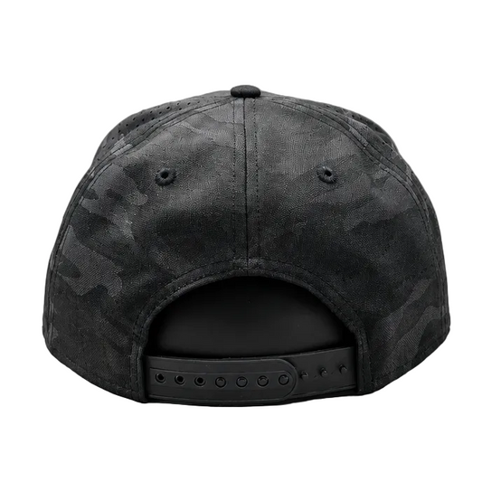 NEW ERA MEN'S 9SEVENTY STRETCH-SNAP NBA PHILADEPHIA 76ERS BLACK CAMO SNAPBACK HAT