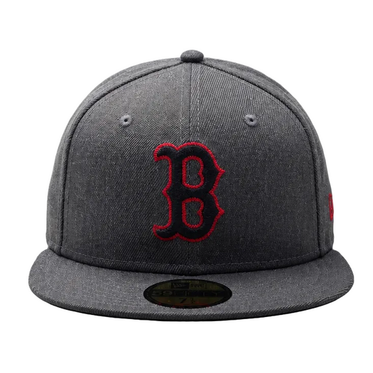 NEW ERA 59FIFTY MLB BOSTON RED SOX CHARCOAL GREY FITTED HAT