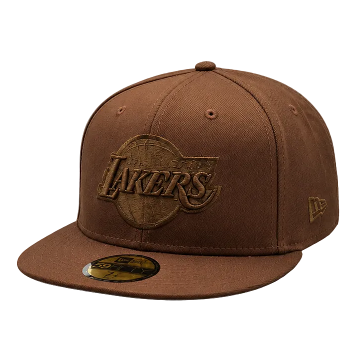 NEW ERA 59FIFTY NBA LOS ANGELES LAKERS BROWN FITTED HAT