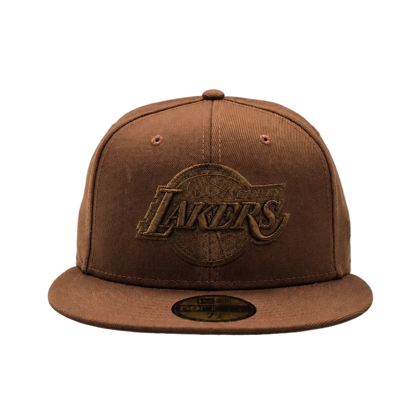 NEW ERA 59FIFTY NBA LOS ANGELES LAKERS BROWN FITTED HAT