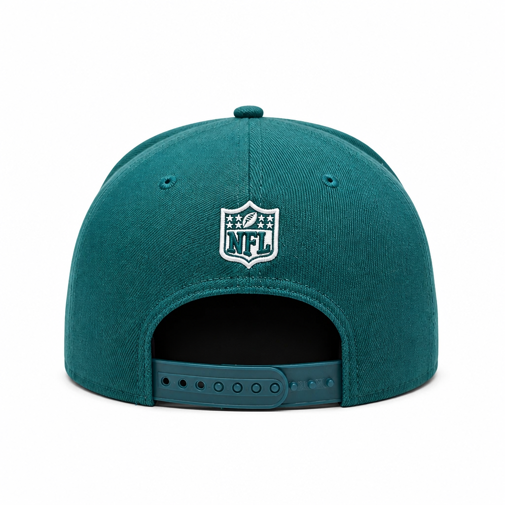 NEW ERA 9FIFTY A-FRAME PHILADELPHIA EAGLES GREEN SNAPBACK HAT