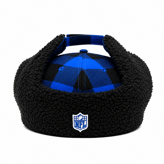 NEW ERA 59FIFTY NFL BUFFALO BILLS PATTERN DOG EAR ROYAL BLUE FITTED HAT
