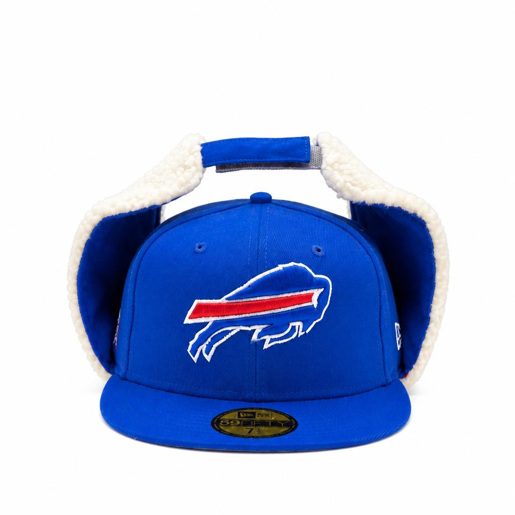 NEW ERA 59FIFTY NFL SUPERBOWL XXVII BUFFALO BILLS DOG EAR ROYAL BLUE FITTED HAT