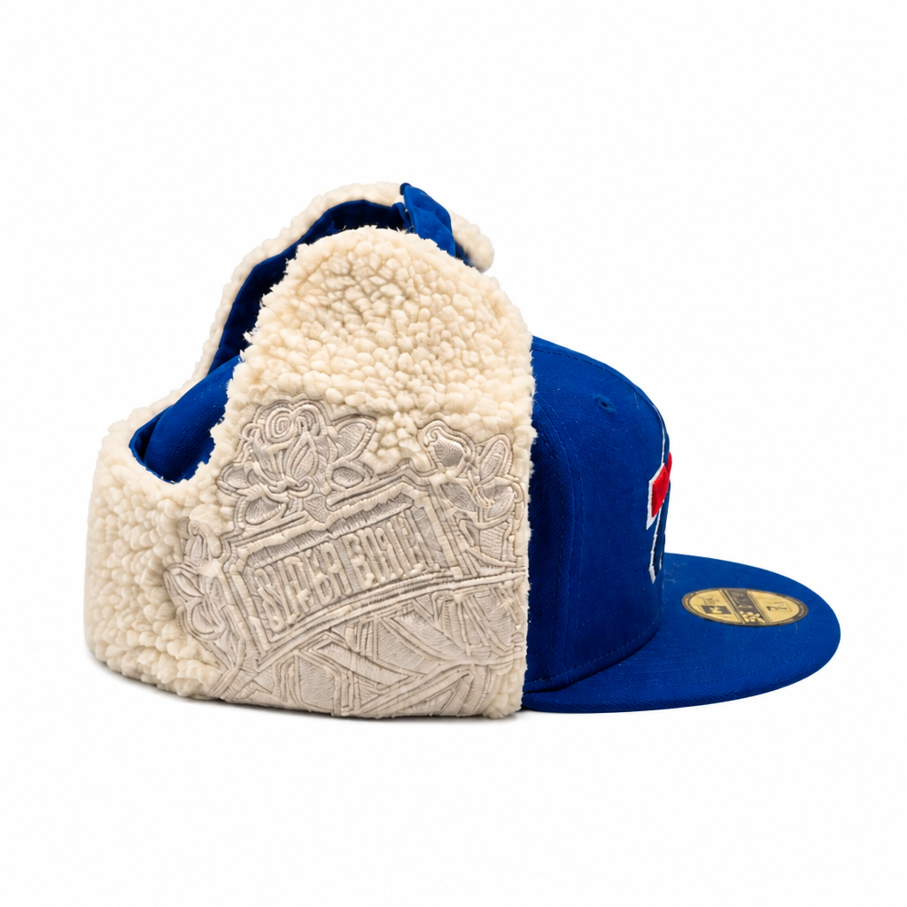 NEW ERA 59FIFTY NFL SUPERBOWL XXVII BUFFALO BILLS DOG EAR ROYAL BLUE FITTED HAT