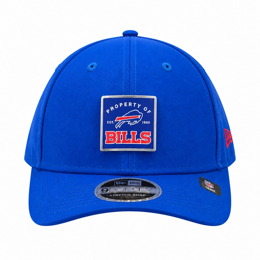 NEW ERA MEN'S 9FORTY A-FRAME NFL BUFFALO BILLS EMBLEM LOGO ROYAL BLUE SNAPBACK HAT