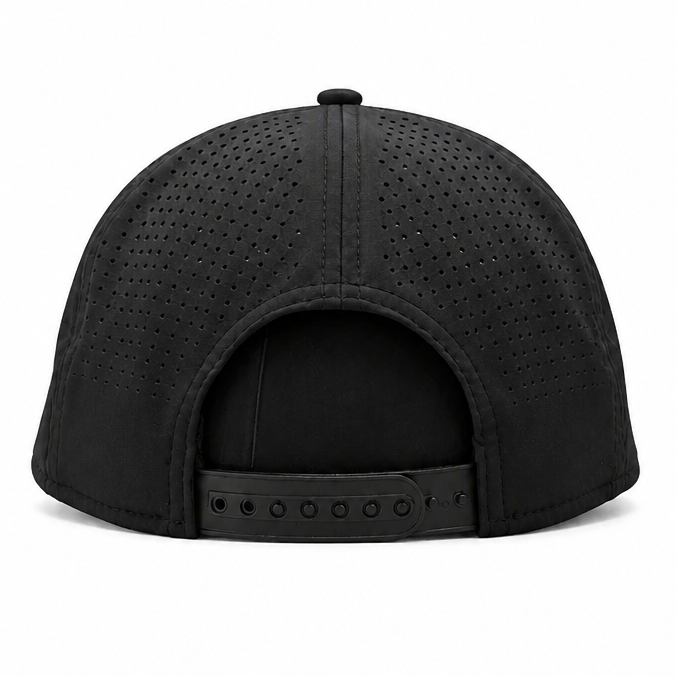 NEW ERA MEN'S 9FIFTY STRETCH-SNAP NBA NEW YORK KNICKS BLACK NETTED SNAPBACK HAT