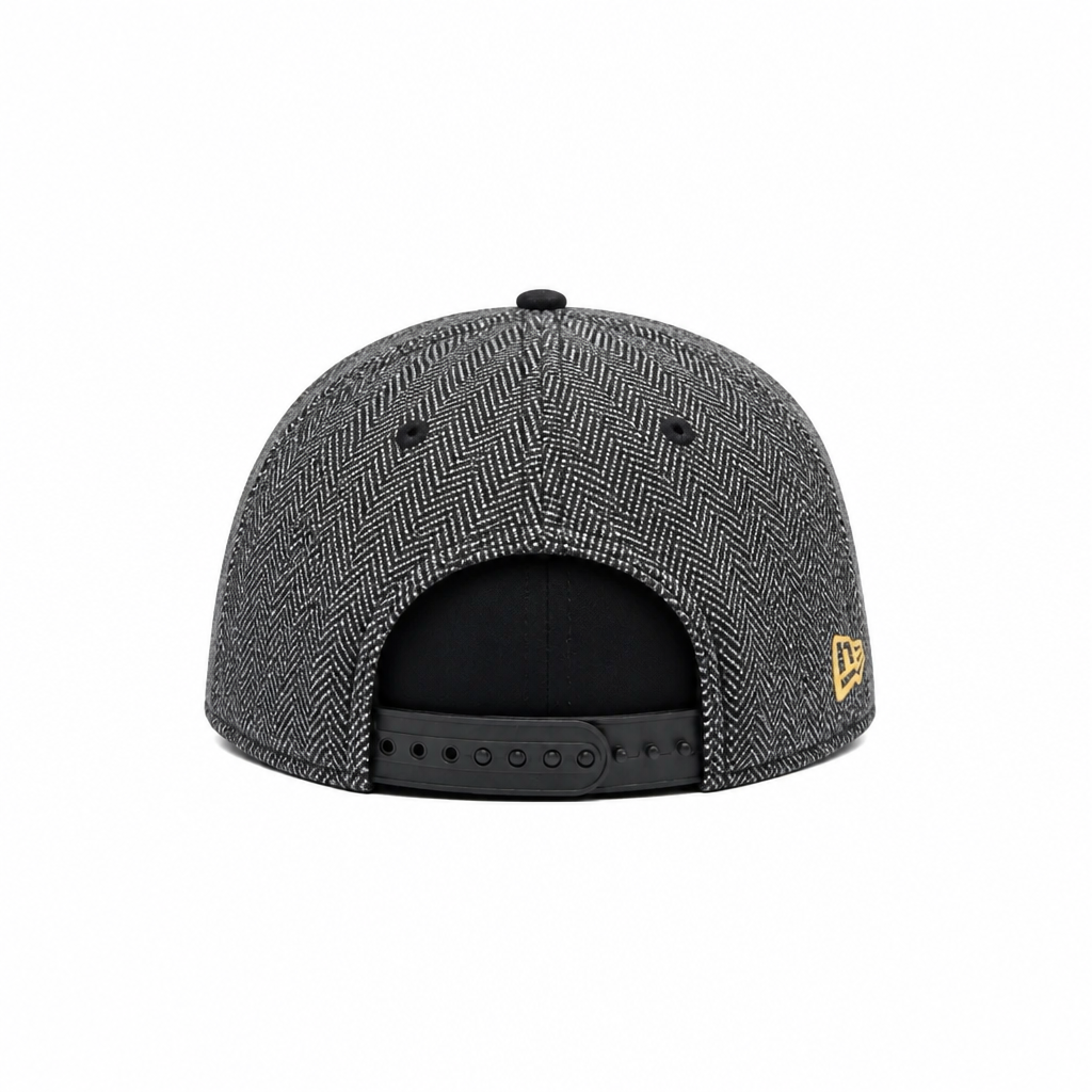 NEW ERA 9FORTY M-CROWN DETROIT LION GREY, BLACK & GOLD SNAPBACK HAT