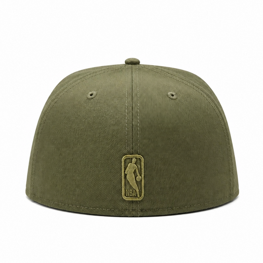 NEW ERA 59FIFTY NBA LOS ANGELES LAKERS OLIVE GREEN FITTED HAT