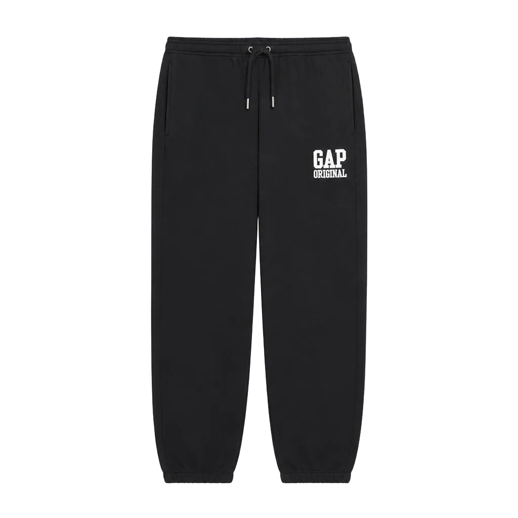 Navy blue sweatpants with the word 'VIBEX' printed in white capital letters on the left thigh, shown against a plain white background.