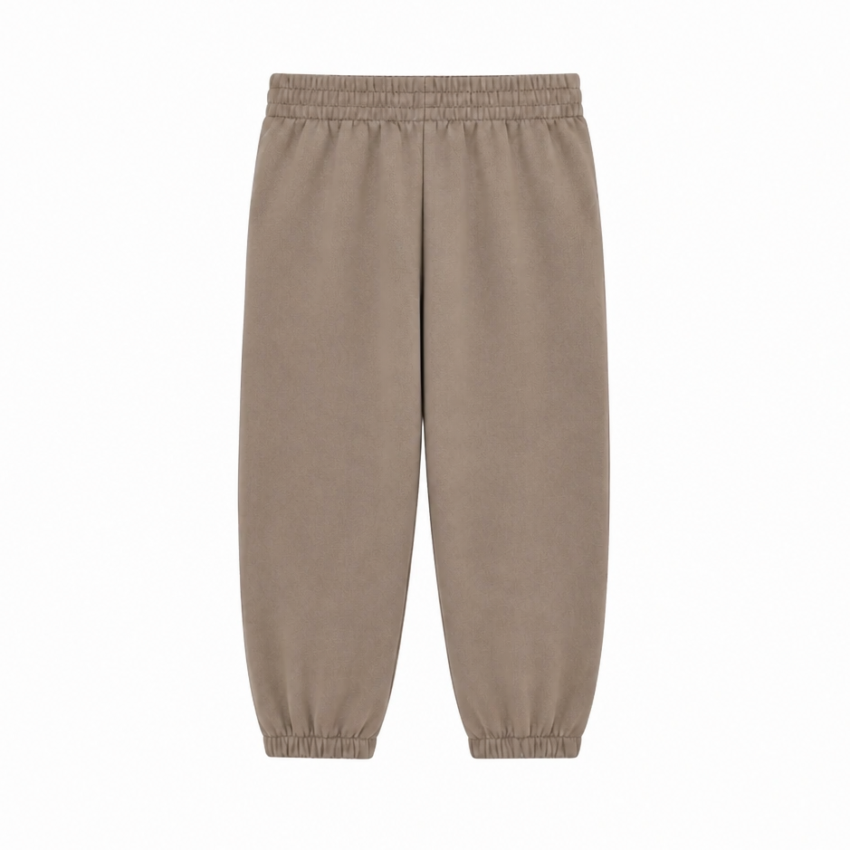 GAP WOMEN'S LOGO FLEECE TAUPE BROWN JOGGER