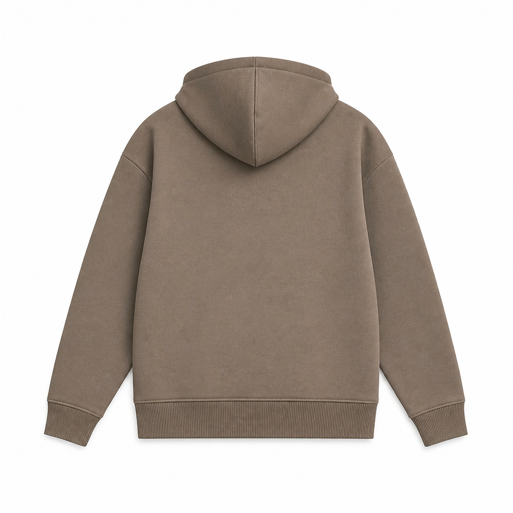 GAP WOMEN'S LOGO FLEECE TAUPE BROWN HOODIE