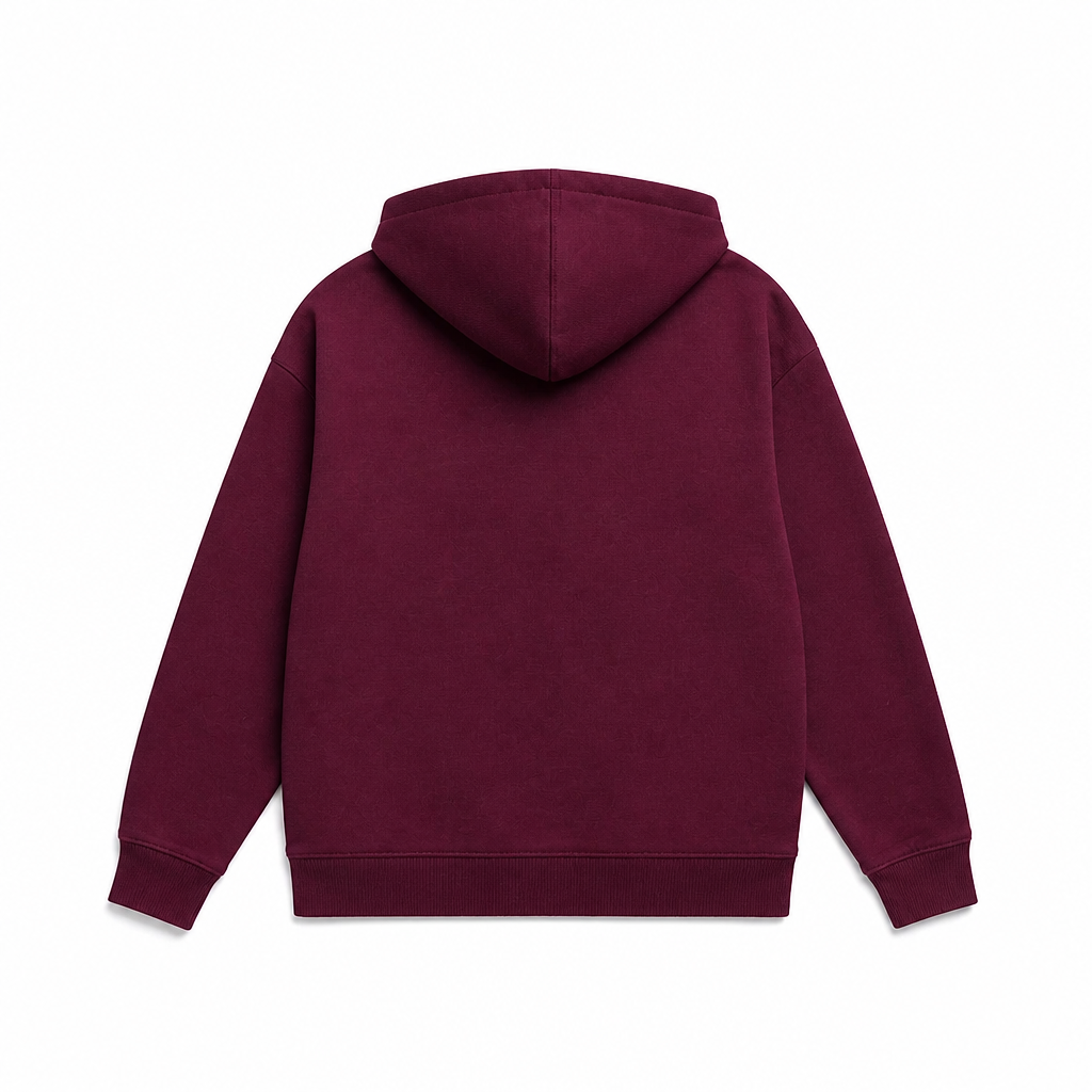 GAP WOMEN'S LOGO FLEECE MARRON RED HOODIE