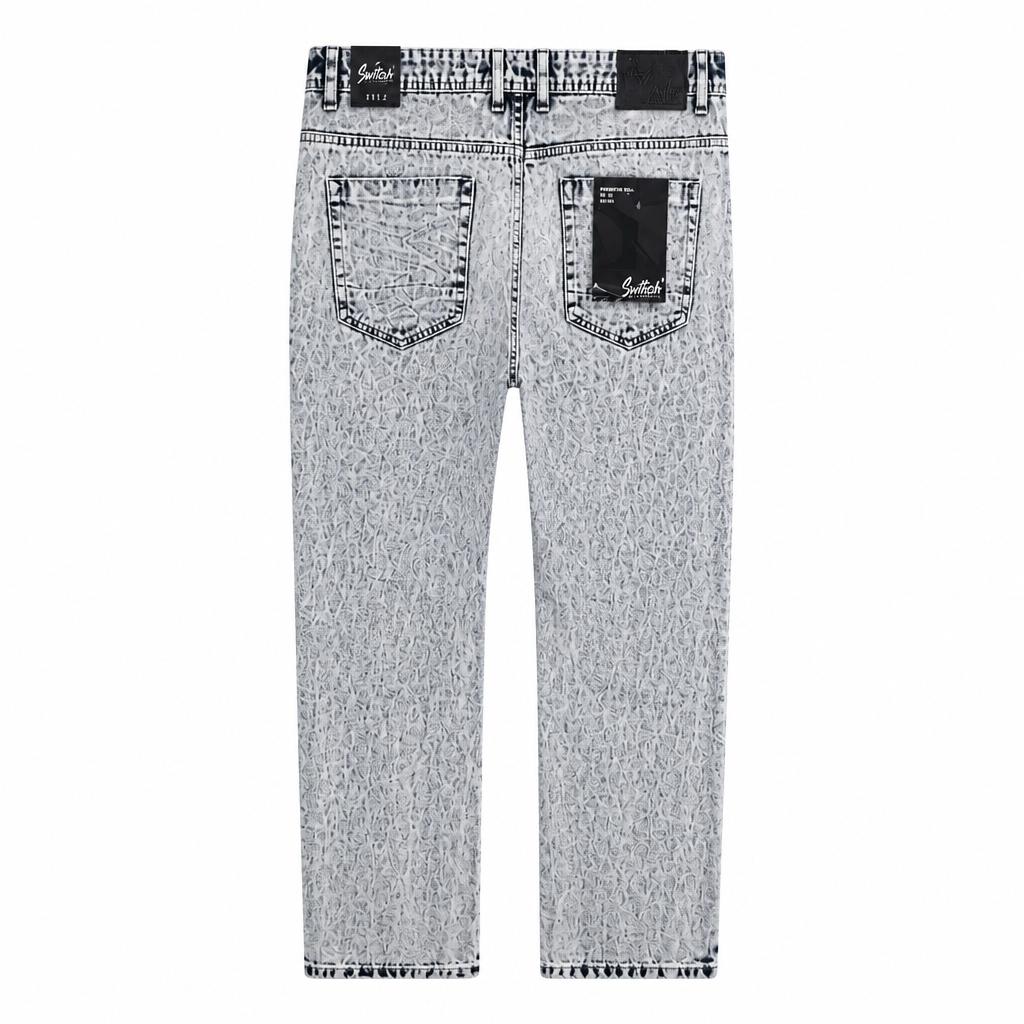 PAINT SPLASH RIPPED JEANS (SS1611 IBLUE)