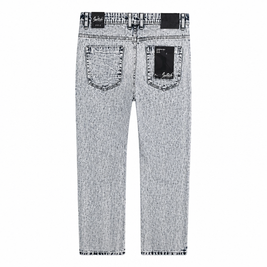 PAINT SPLASH RIPPED JEANS (SS1611 IBLUE)