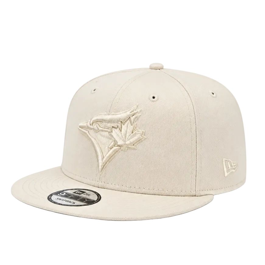 MEN'S NEW ERA MLB 9FIFTY ALL CREAM OFF WHITE TORONTO BLUE JAYS SNAPBACK HAT