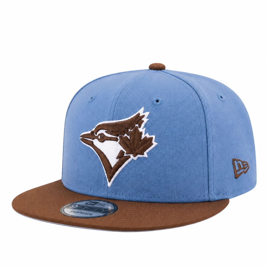 MEN'S NEW ERA MLB 9FIFTY BLUE & BROWN TORONTO BLUE JAYS SNAPBACK HAT