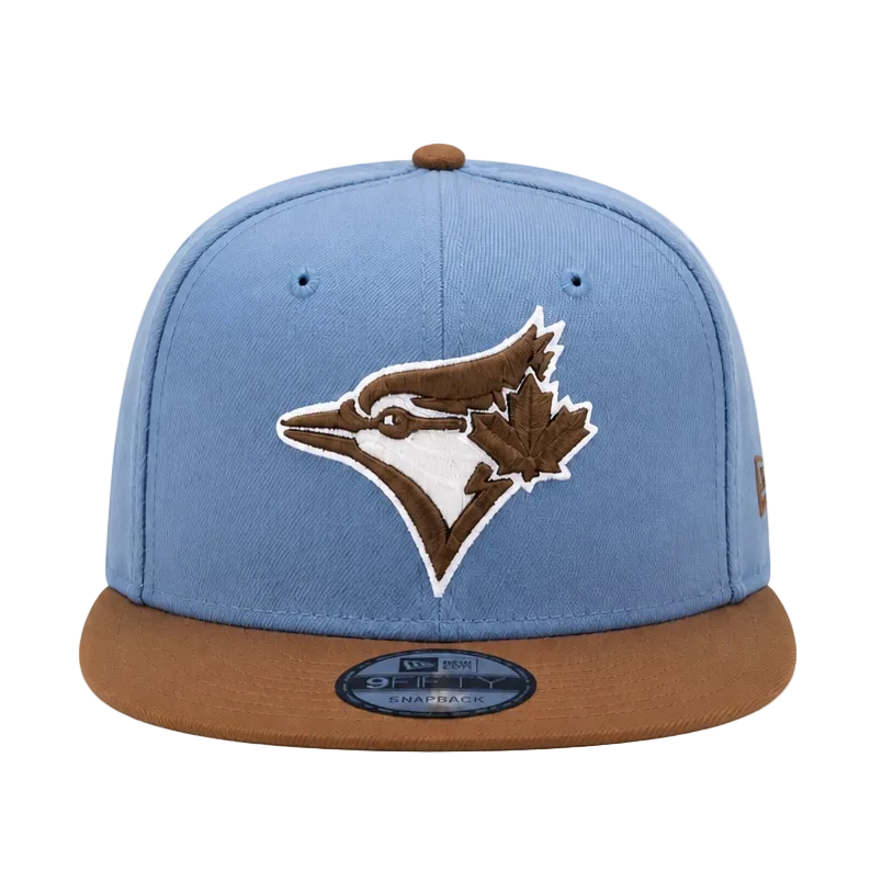 MEN'S NEW ERA MLB 9FIFTY BLUE & BROWN TORONTO BLUE JAYS SNAPBACK HAT