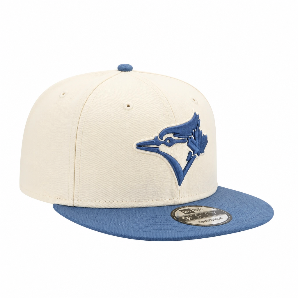 MEN'S NEW ERA MLB 9FIFTY CREAM & BLUE TORONTO BLUE JAYS SNAPBACK HAT