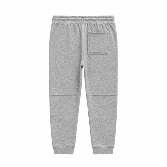 AGILE MEN'S FLEECE STRETCH SLIM FIT GREY JOGGERS